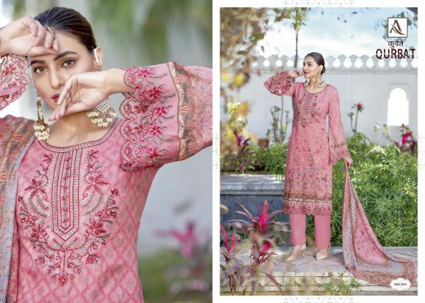 Alok Qurbat Designer Cotton Embroidery Pakistani Printed Dress Materials 